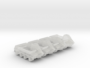 285 Scale Lyran Armored Personnel Vehicles (APVs) in Clear Ultra Fine Detail Plastic