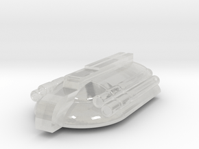 285 Scale Romulan Gladiator-D Superiority Fighter in Clear Ultra Fine Detail Plastic