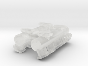 1/25 4x2 intake log, Fits Revell '32 5w Hemi in Clear Ultra Fine Detail Plastic