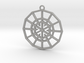 Resurrection Emblem 01 Medallion (Sacred Geometry) in Aluminum