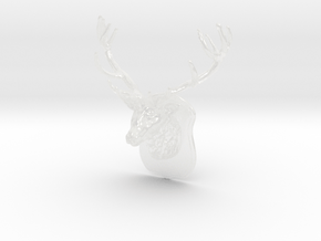 Miniature Wall Antler Decor in Clear Ultra Fine Detail Plastic