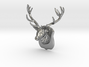 Miniature Wall Antler Decor in Natural Silver