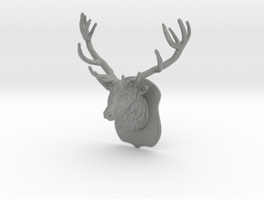 Miniature Wall Antler Decor in Gray PA12