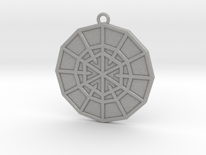 Resurrection Emblem 02 Medallion (Sacred Geometry) in Aluminum