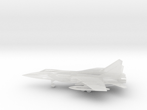 MiG-31 Foxhound in Clear Ultra Fine Detail Plastic: 6mm