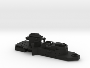 1/600 P Class Panzerschiffe Forward Superstructure in Black Smooth Versatile Plastic