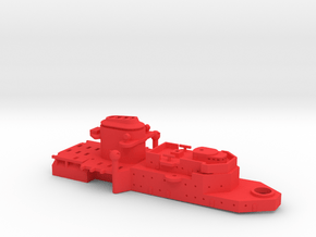 1/600 P Class Panzerschiffe Forward Superstructure in Red Smooth Versatile Plastic
