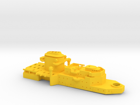 1/600 P Class Panzerschiffe Forward Superstructure in Yellow Smooth Versatile Plastic