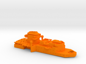 1/600 P Class Panzerschiffe Forward Superstructure in Orange Smooth Versatile Plastic