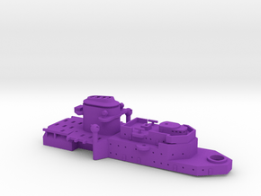 1/600 P Class Panzerschiffe Forward Superstructure in Purple Smooth Versatile Plastic