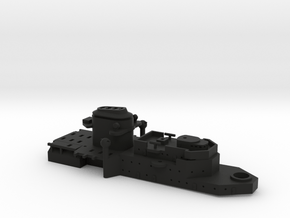 1/700 P Class Panzerschiffe Forward Superstructure in Black Smooth Versatile Plastic