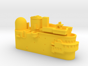 1/400 HMAS Melbourne (1971) Island in Yellow Smooth Versatile Plastic