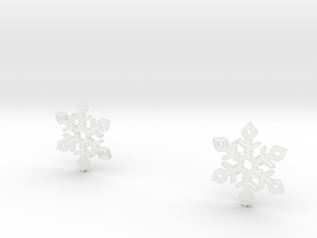 Snow Flakes Small in Clear Ultra Fine Detail Plastic