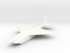 Northrop Grumman N-251 Supersonic VTOL Interceptor in White Premium Versatile Plastic: 6mm