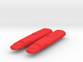 1400 Galaxy class refit nacelle single in Red Smooth Versatile Plastic