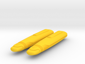 1400 Galaxy class refit nacelle single in Yellow Smooth Versatile Plastic