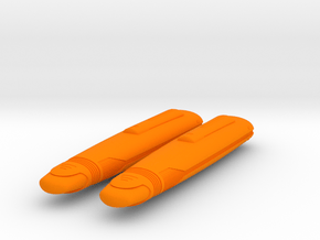 1400 Galaxy class refit nacelle single in Orange Smooth Versatile Plastic