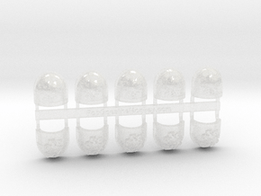 10x Howling Griffons 2 - G:7a Shoulder Pad in Clear Ultra Fine Detail Plastic