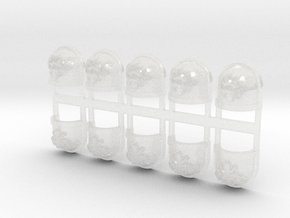 10x Empire Eagles - G:7a Shoulder Pad in Clear Ultra Fine Detail Plastic