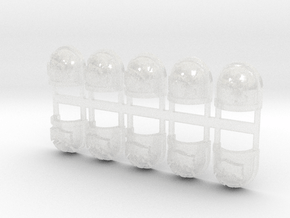 10x Orky - G:7a Shoulder Pad in Clear Ultra Fine Detail Plastic