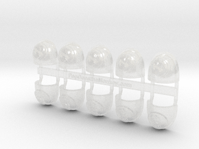 10x Kings Fist - G:5a Shoulder Pad in Clear Ultra Fine Detail Plastic