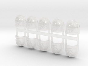 10x the Thinker - G:7a Shoulder Pad in Clear Ultra Fine Detail Plastic