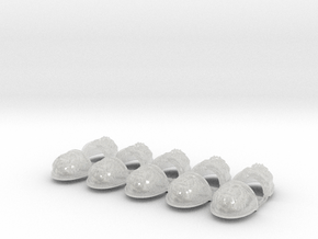 10x Soul Chalice - G:4a Shoulder Pad in Clear Ultra Fine Detail Plastic