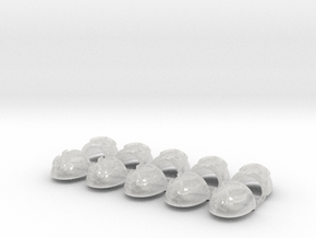 10x Scythes of the Empire - G:5a Shoulder Pad in Clear Ultra Fine Detail Plastic