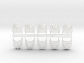 10x Blood Drinkers - G:7a Shoulder Pad in Clear Ultra Fine Detail Plastic