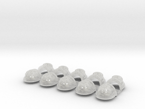 10x Sons of Medusa - G:7a Shoulder Pad in Clear Ultra Fine Detail Plastic