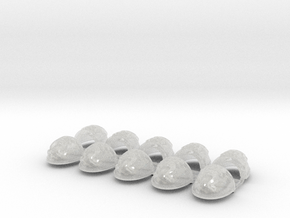 10x Ultra XIII - G:2a Shoulder Pad in Clear Ultra Fine Detail Plastic