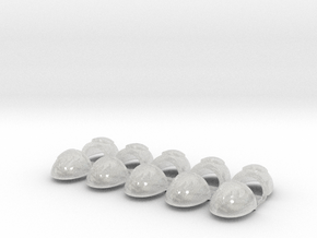 10x Dragon Flame - G:5a Shoulder Pad in Clear Ultra Fine Detail Plastic