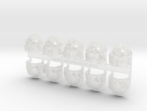 10x Legion of the Dammed - G:7a Shoulder Pad in Clear Ultra Fine Detail Plastic