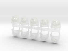 10x Thirteenth Co. - G:2a Shoulder Pad in Clear Ultra Fine Detail Plastic