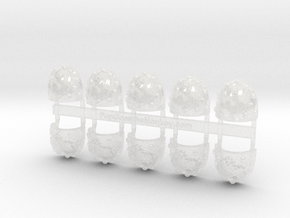10x Thirteenth Co. - G:6a Shoulder Pad in Clear Ultra Fine Detail Plastic