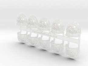 10x Lamented Heart - G:3a Shoulder Pad in Clear Ultra Fine Detail Plastic