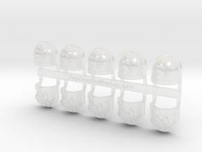 10x TigersArgent - G:7a Right Shoulder in Clear Ultra Fine Detail Plastic