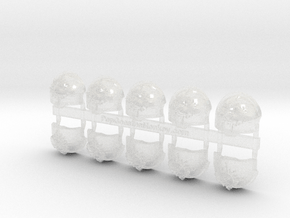 10x Sun Wolves - T:1a Terminator Shoulders in Clear Ultra Fine Detail Plastic