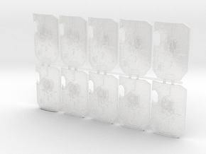 10x Sorcerer Sun - Marine Boarding Shields in Clear Ultra Fine Detail Plastic