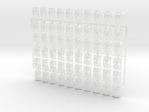 60x Star Phantoms : Shoulder Insignia pack in Clear Ultra Fine Detail Plastic