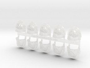 10x Demon Shields - G:3a Shoulder Pads in Clear Ultra Fine Detail Plastic
