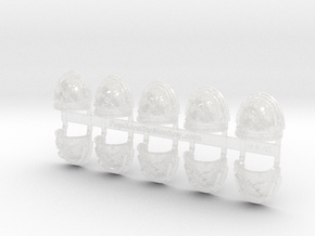 10x Thunder Eagles - G:3a Right Shoulders in Clear Ultra Fine Detail Plastic