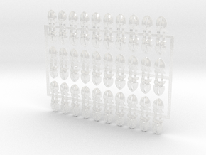 60x Blades of Vengeance 2 : Shoulder Insignia pack in Clear Ultra Fine Detail Plastic