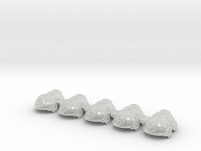 5x Clenched Fist - T:3b Tartaros Shoulder Sets in Clear Ultra Fine Detail Plastic
