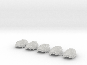 5x Manticores - T:2a Cataphractii Shoulder Sets in Clear Ultra Fine Detail Plastic
