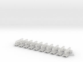 20x Xeno Hunters - Small Bent Insignias (5mm) in Clear Ultra Fine Detail Plastic