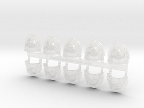 10x Winged Talon - G:3a Shoulder Pads in Clear Ultra Fine Detail Plastic