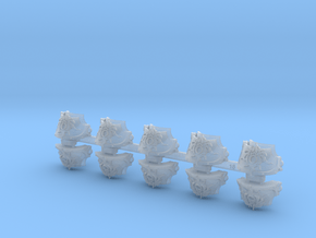 5x Scarab Sons - T:6a Aten'Ra Shoulder Sets in Clear Ultra Fine Detail Plastic