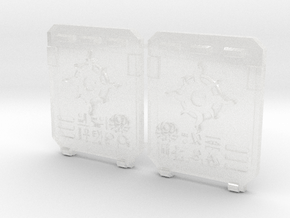 Sorcerer Sun: Standard APC Side Doors in Clear Ultra Fine Detail Plastic