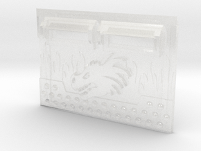 Dragon Head : Standard APC Frontplate in Clear Ultra Fine Detail Plastic